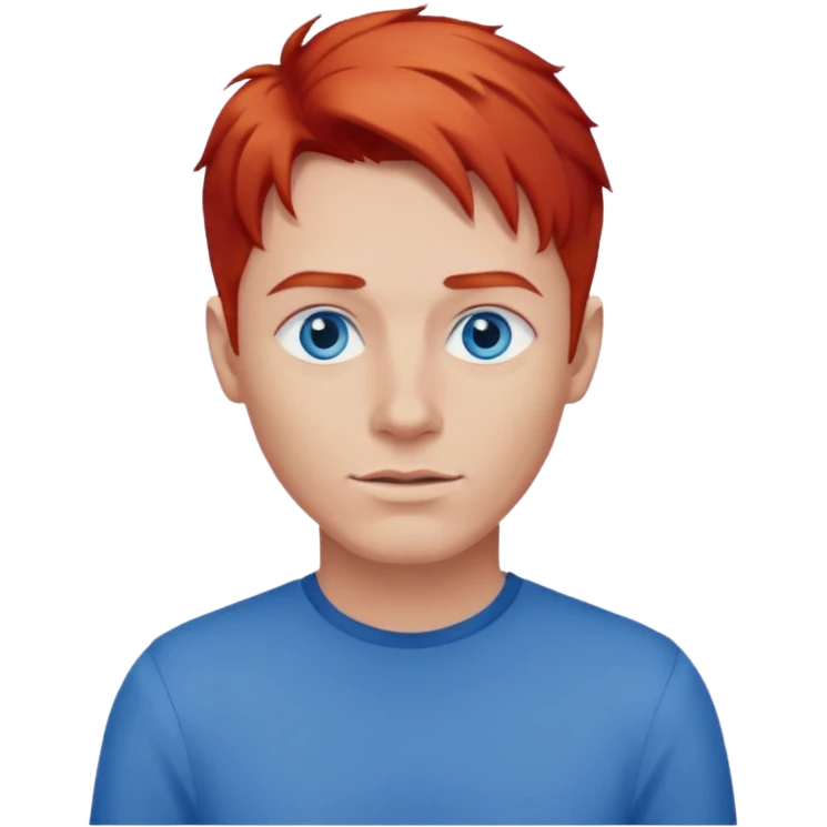 Fisher red hair man emoji