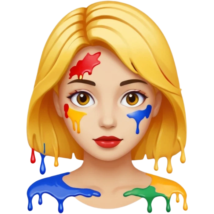 Woman splashed emoji