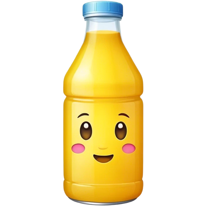 Yellow juice bottle emoji