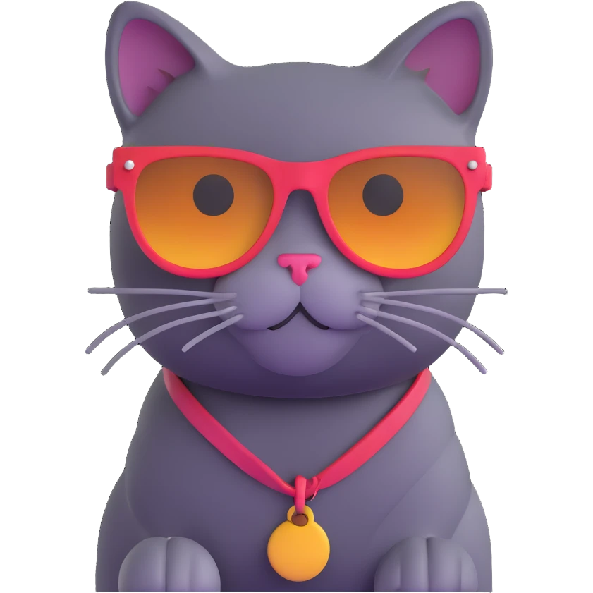 cat wearing sunglasses emoji