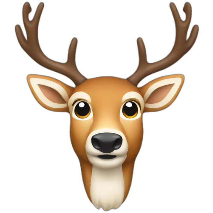drinking beer deer emoji