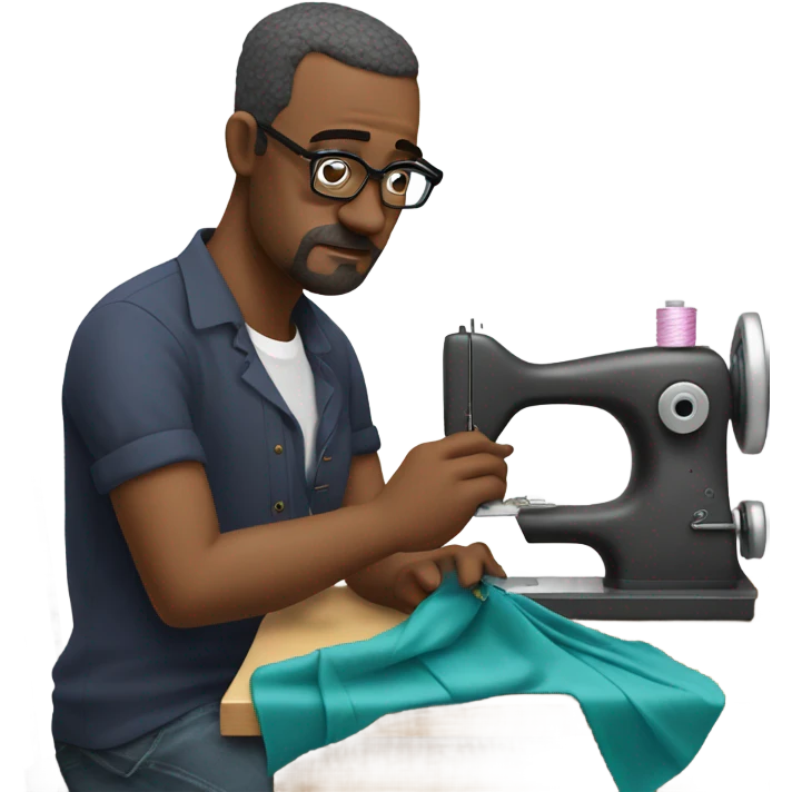 the man who sews emoji
