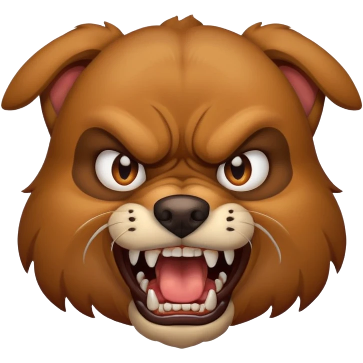 Angry dog emoji