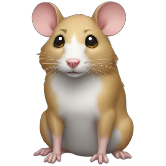 Rat sur un chien emoji