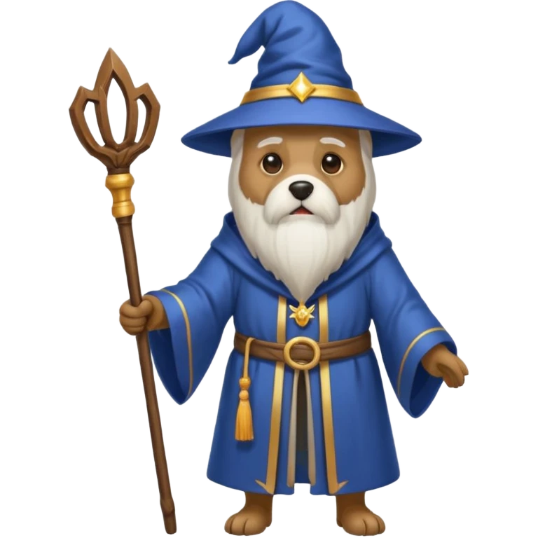 Dog wizard emoji