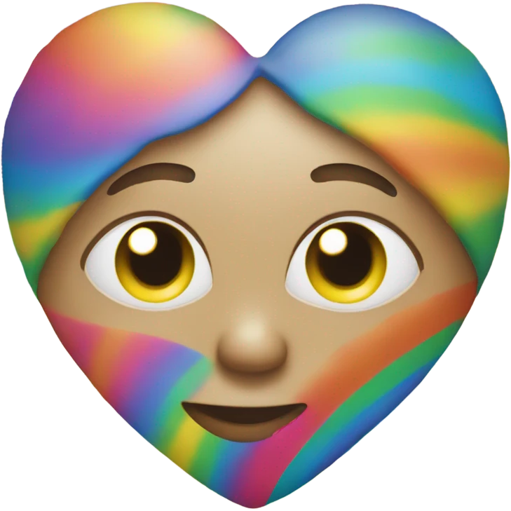 Rainbow heart emoji