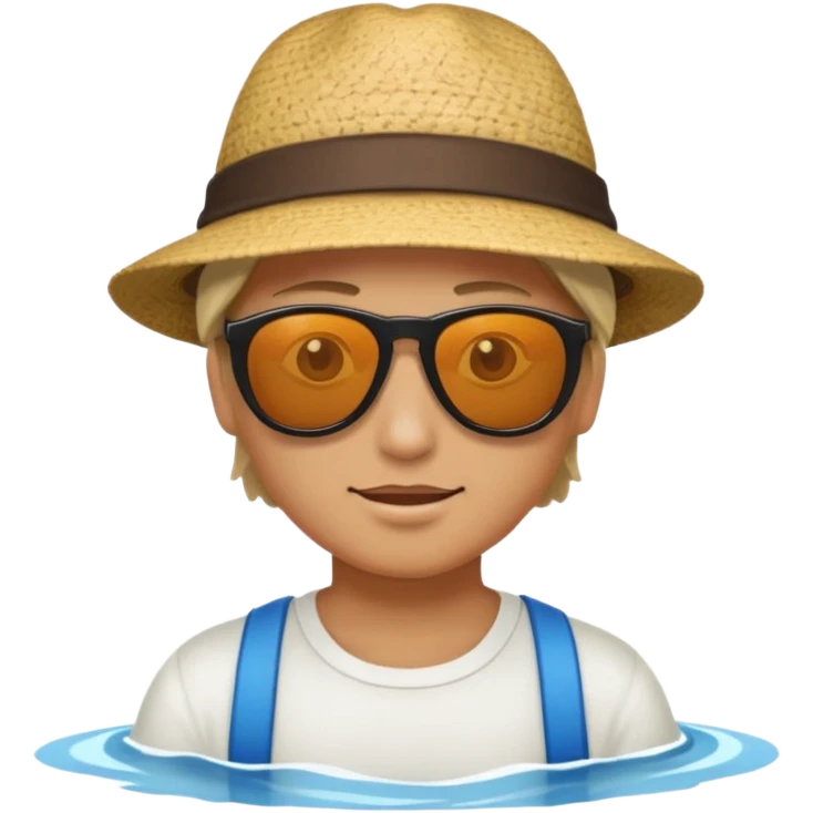 You on a river  emoji