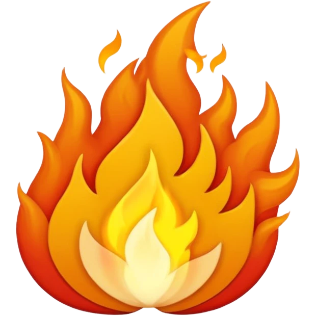 Asme un fuego pixeleado emoji