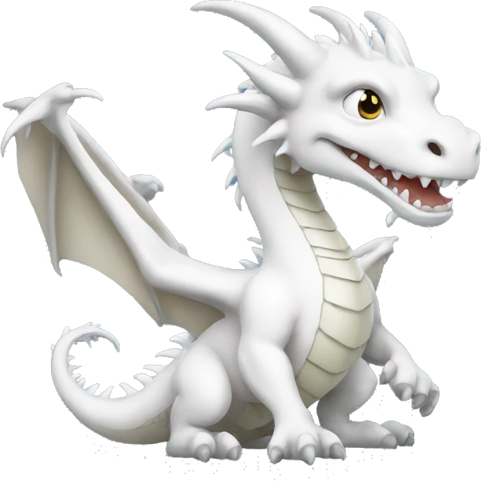 White dragon  emoji