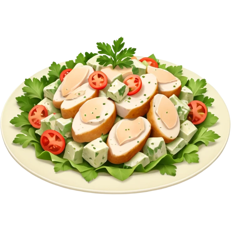 Chicken salad emoji