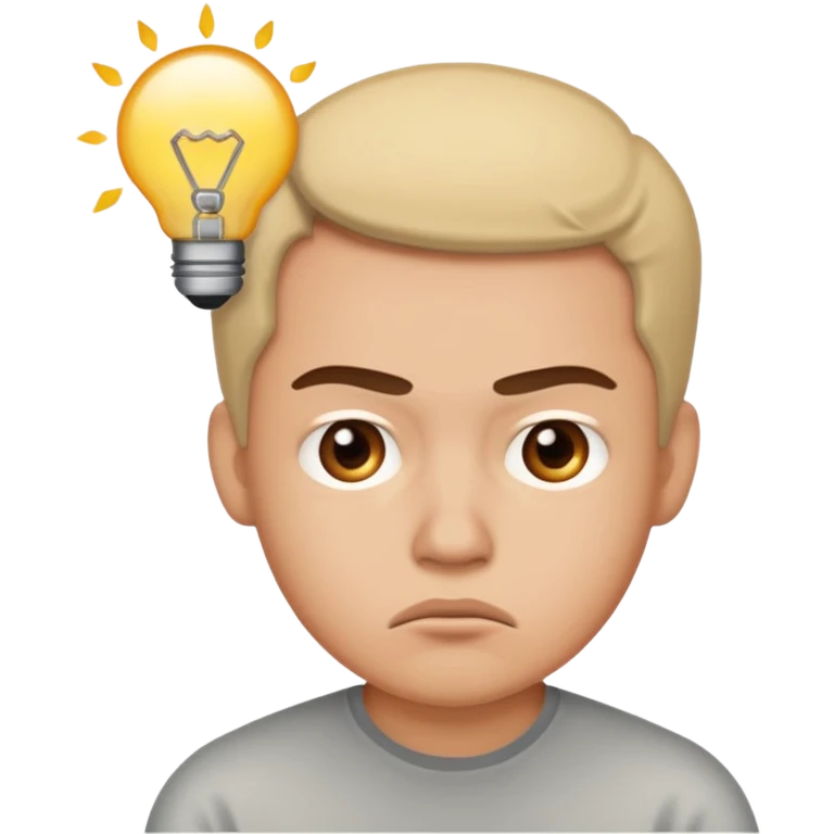Annoyed thinking emoji