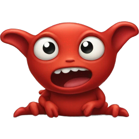Little red creature emoji