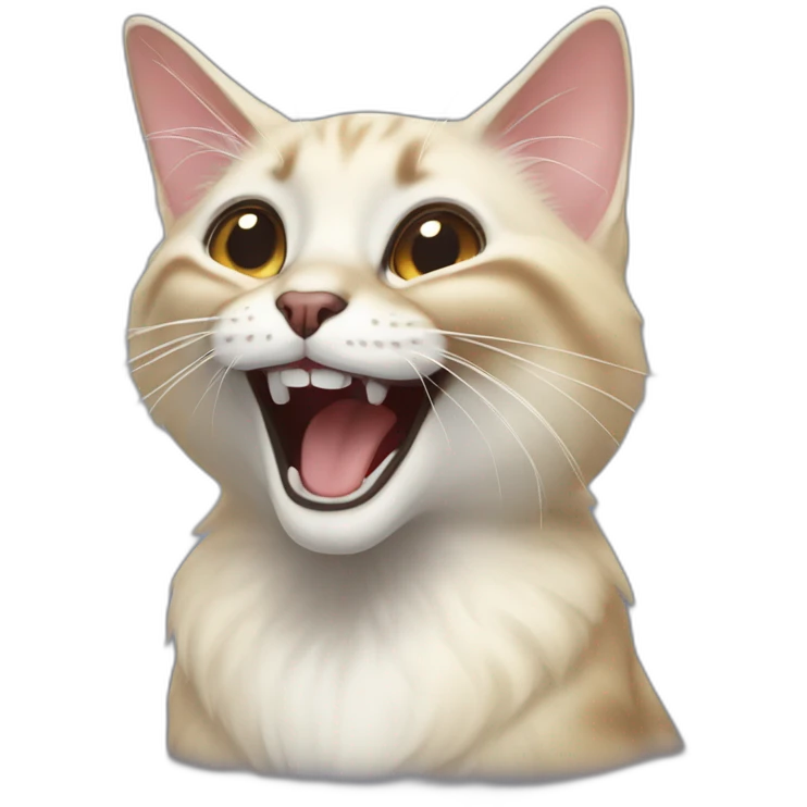 Balinese cat laugh emoji