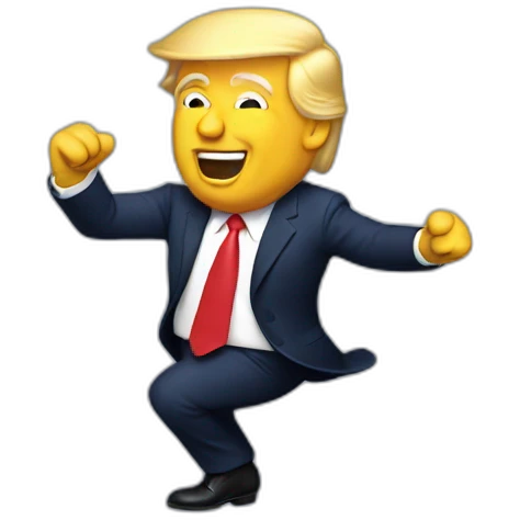 Donald trump dancing emoji