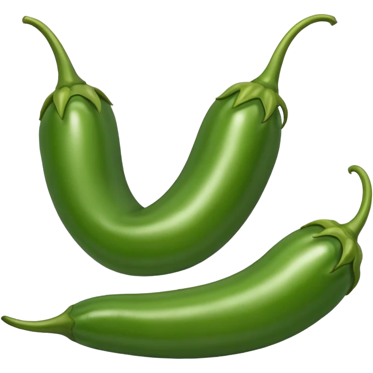 Green chilli emoji