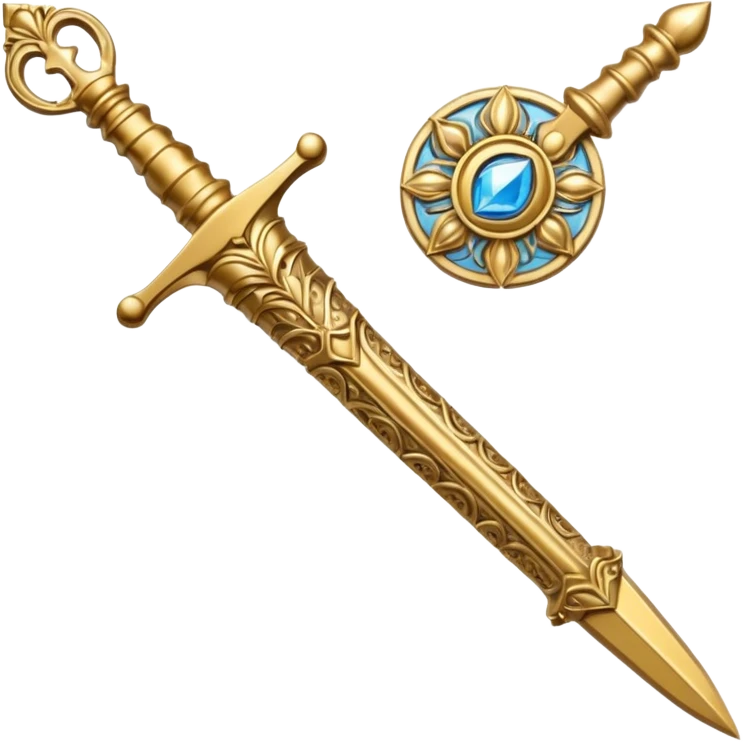 Holy gold dagger of Jesus Christ emoji