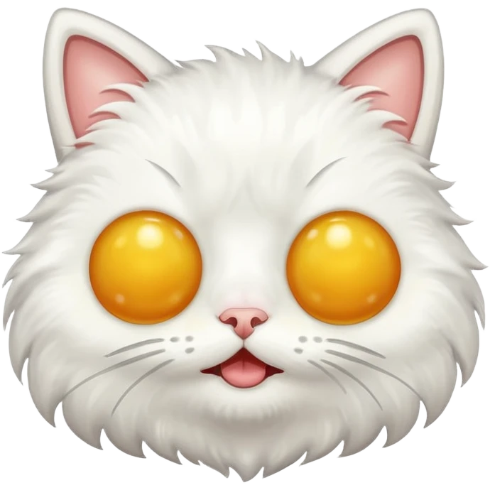 Gato con huevo frito emoji
