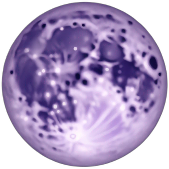 Light purple moon emoji