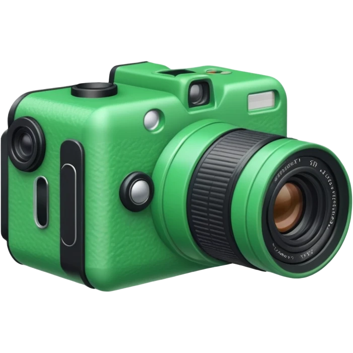 Disposable camera roll green emoji