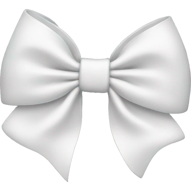 white bow emoji