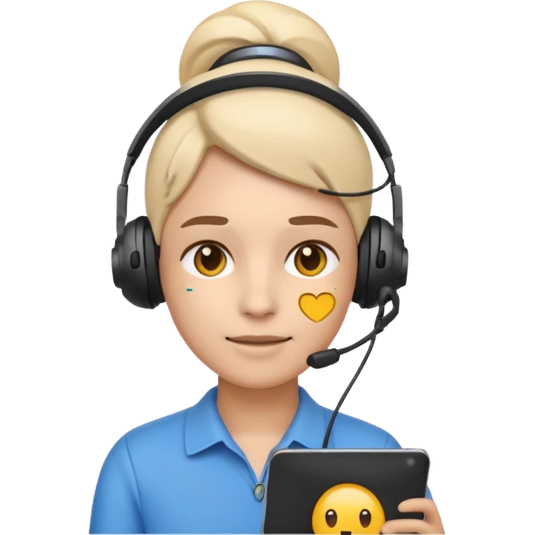 Emoji operator in headset emoji
