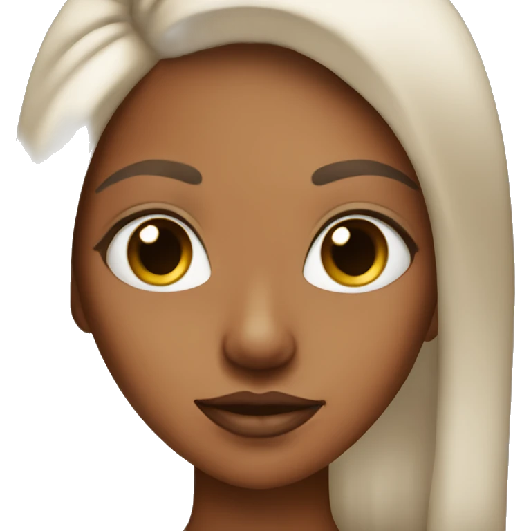 tan skin girl with septum ring emoji