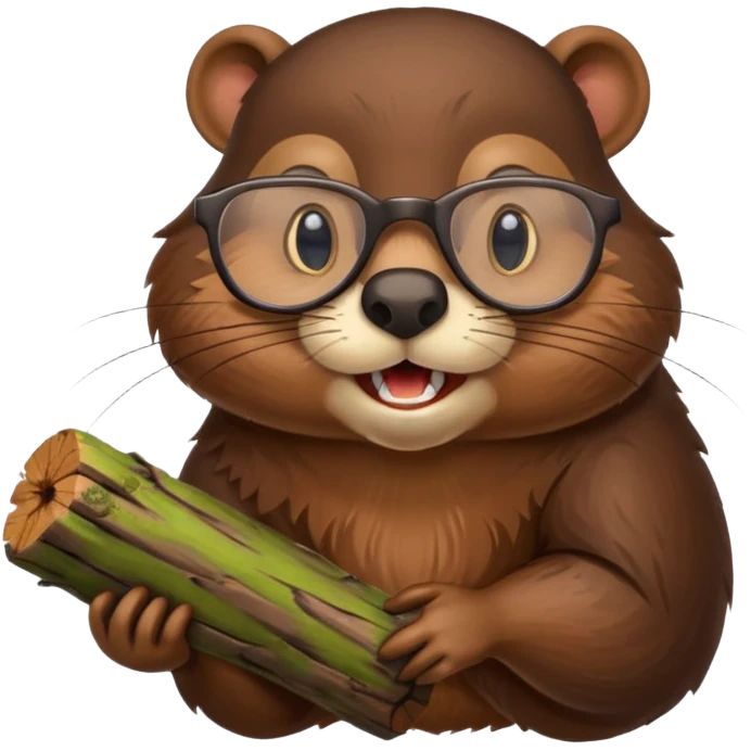 spectacled beaver emoji