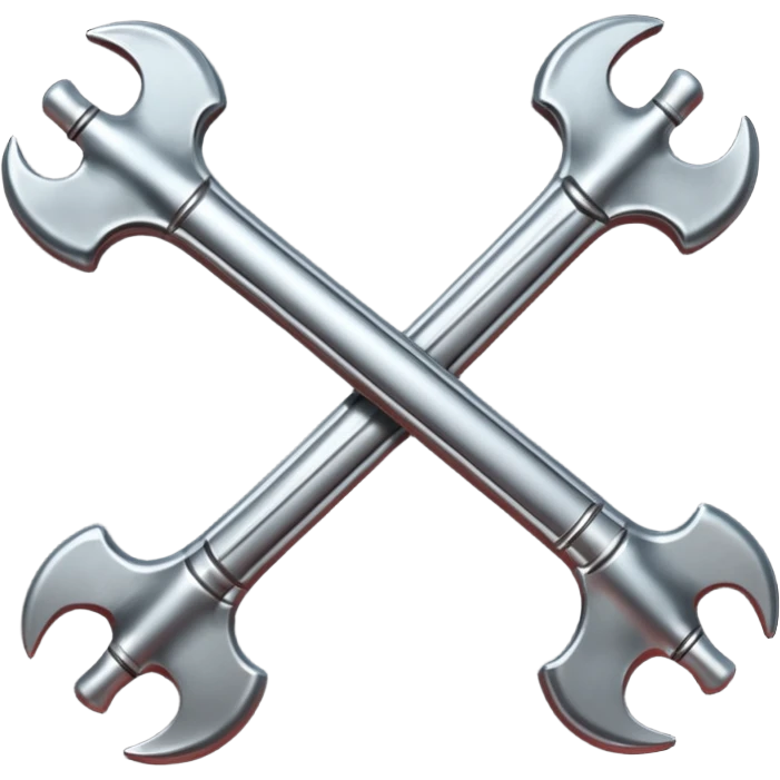 Emoji-style metallic bones with traces of blood, steel texture, dark dramatic tone, clean background emoji