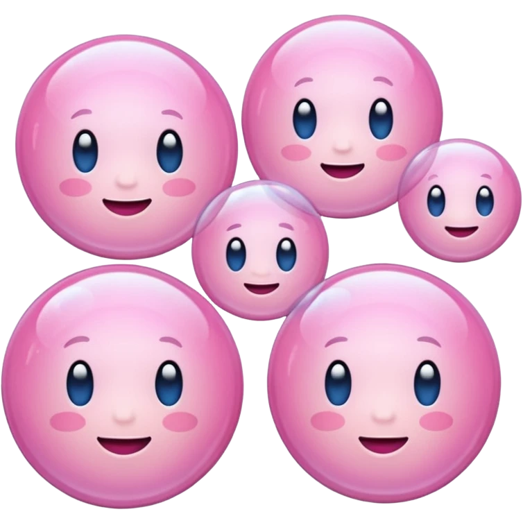 Bolhas rosas  emoji