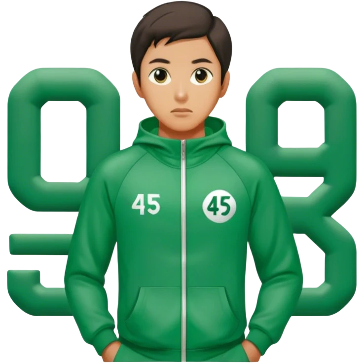 Squid game player seong gi hun 456 emoji