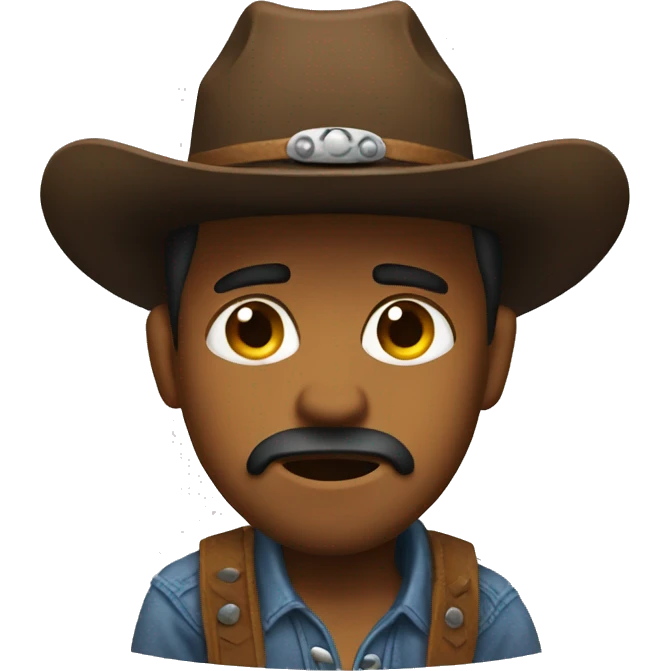 cowboy sad emoji