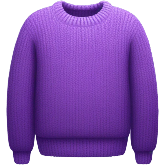 Purple sweater emoji
