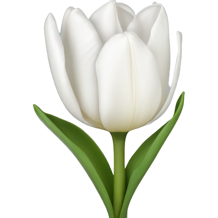 White tulipani emoji