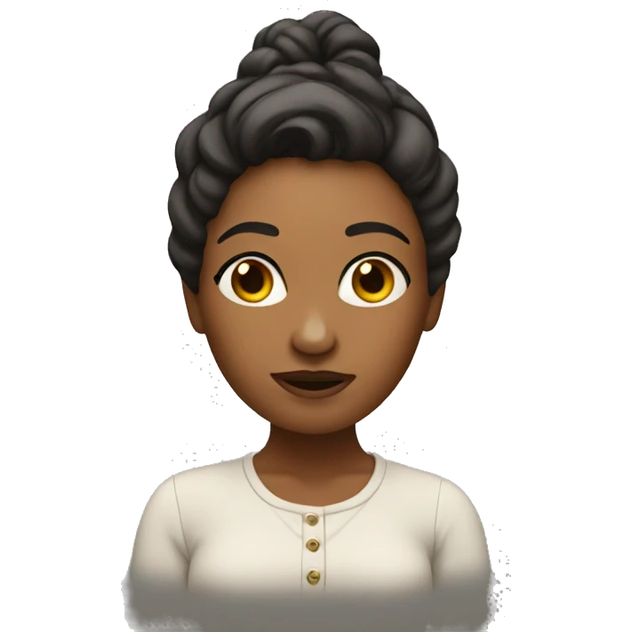 memoji thinking woman emoji