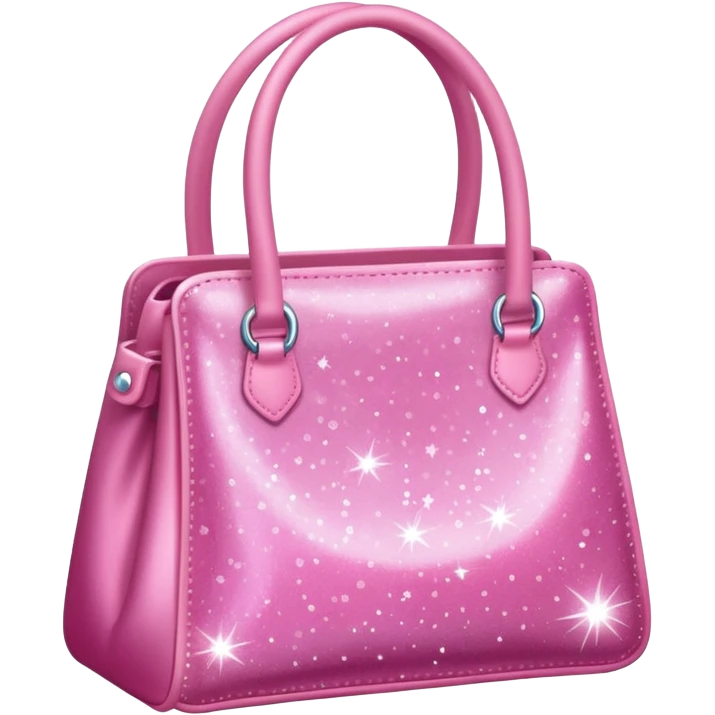 make a cute bag withpink parkles emoji
