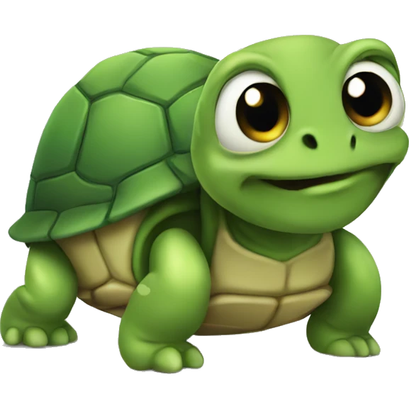 Awkward turtle emoji