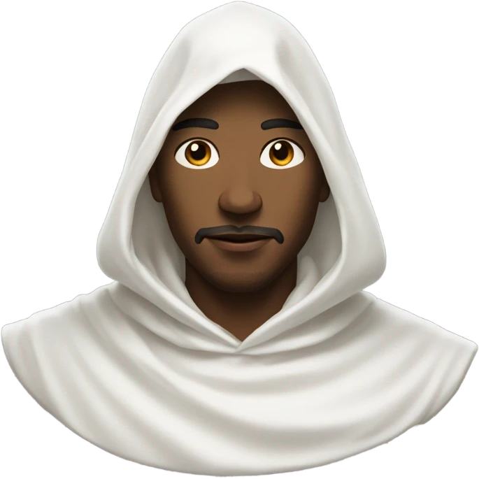 Man with a pointed white cloth  emoji
