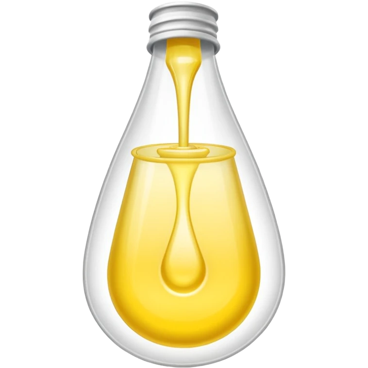 Light yellowish liquid flows into a urine condom, no smiley face emoji