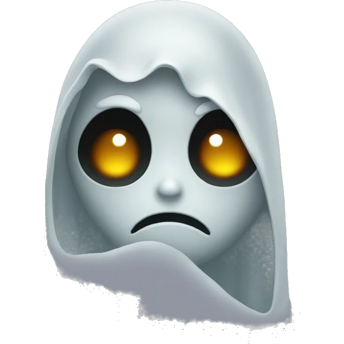 black ghost sad emoji