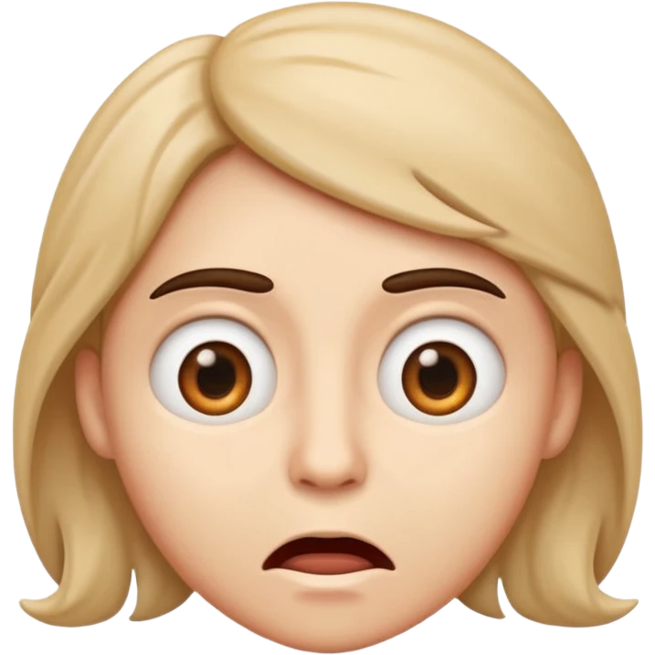 person icon emoji recoiling slightly, eyes looking sideways, mouth in zigzag, showing 'Yikes' emotion emoji