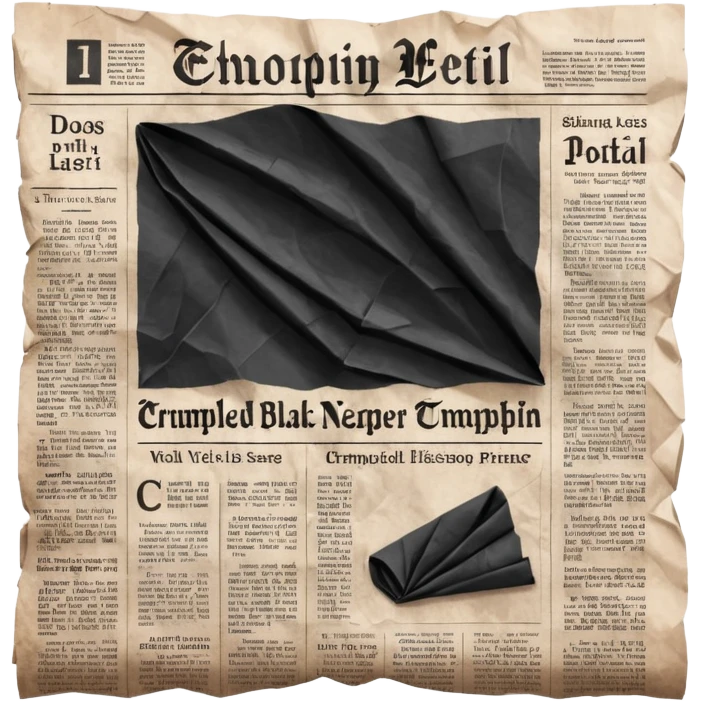 black newspaper emoji
