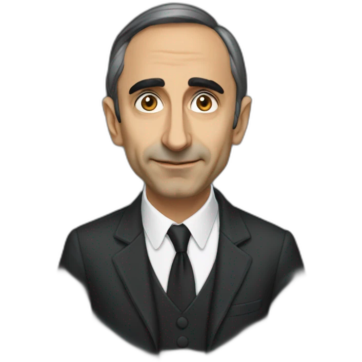 Érick Zemmour in black emoji