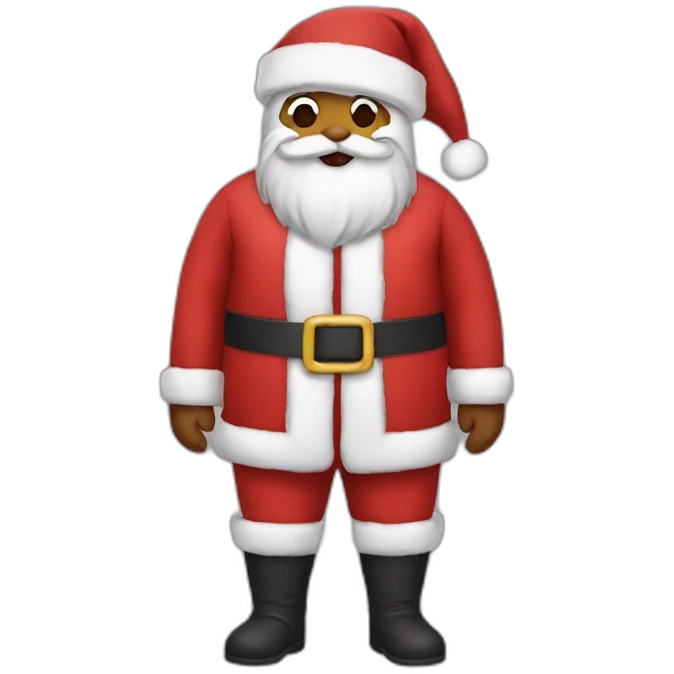 santa outfit without face emoji