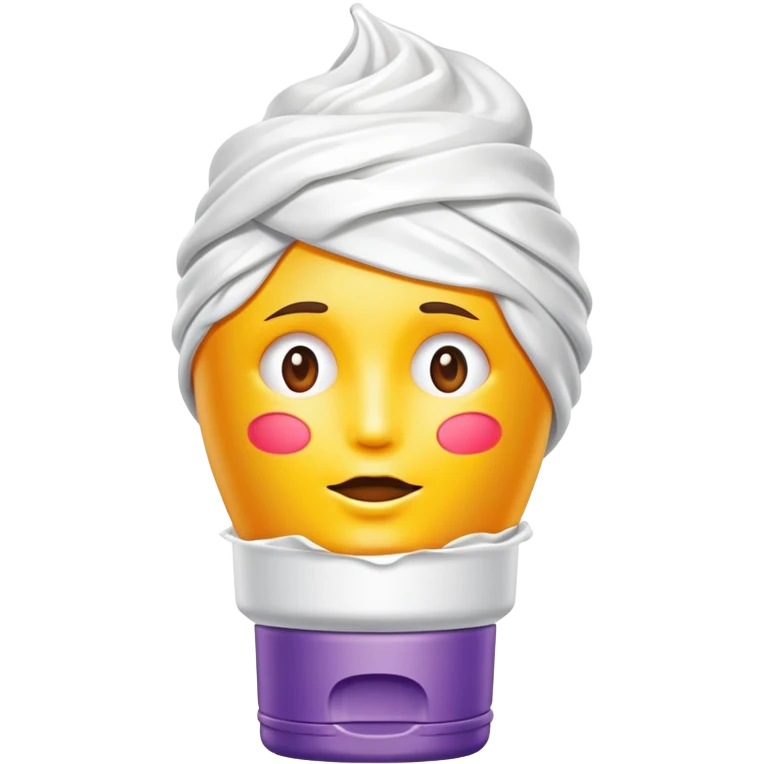 hand cream tube that is empty, crumpled, very wrinkled, cap on, no face, colorful and vibrant design, looks like a beauty product emoji