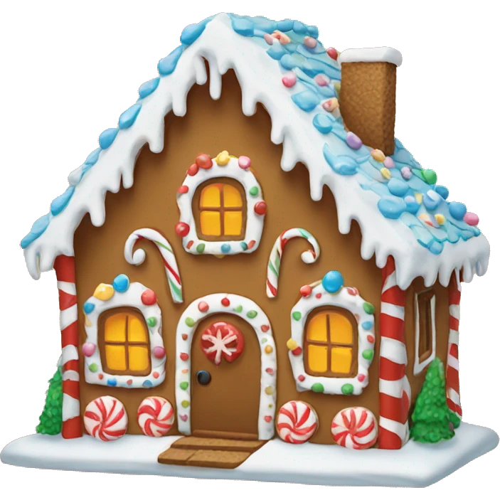 gingerbread house emoji
