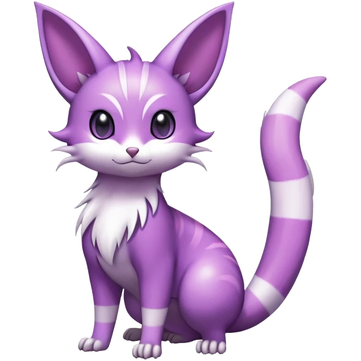 Shiny Furret-Espeon-Hybrid (Full body) emoji
