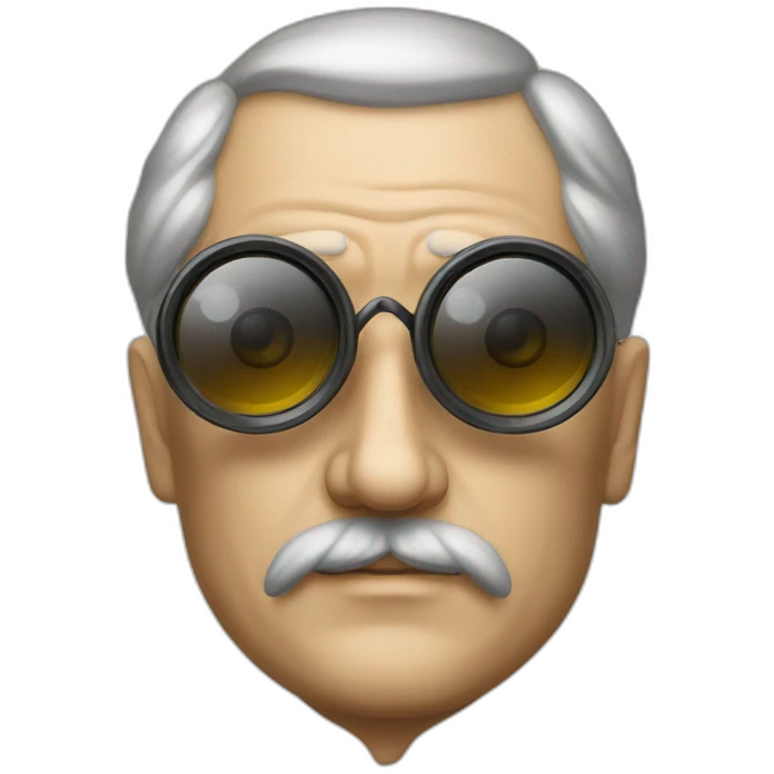 Russian emperor looks binocular  emoji