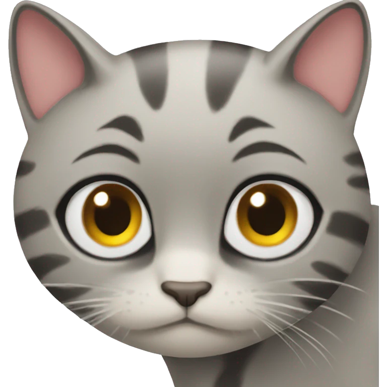 Shy cat  emoji