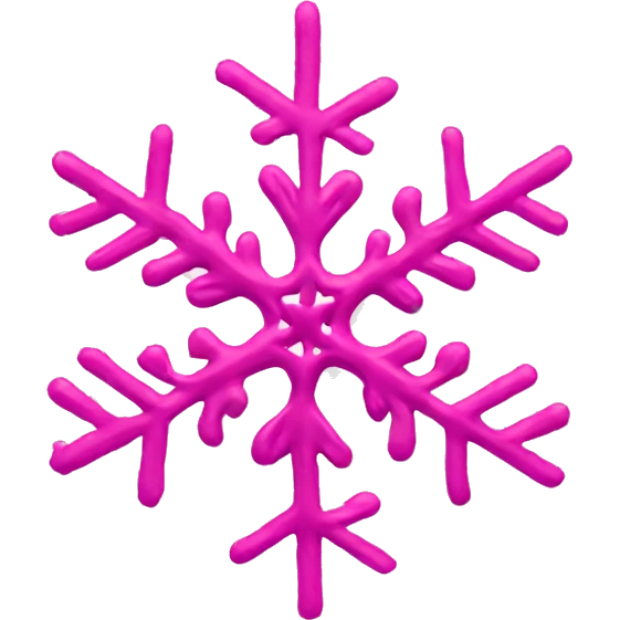 Pink snowflake emoji