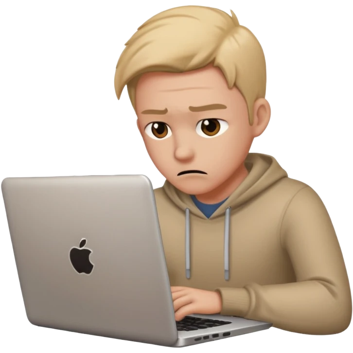 laptop working struggeling emoji
